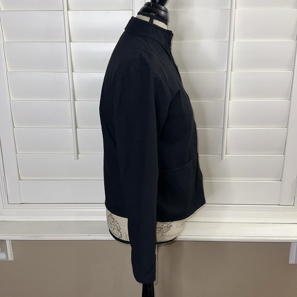 Eileen Fisher Cotton Zip Up Jacket - Picture 3 of 12